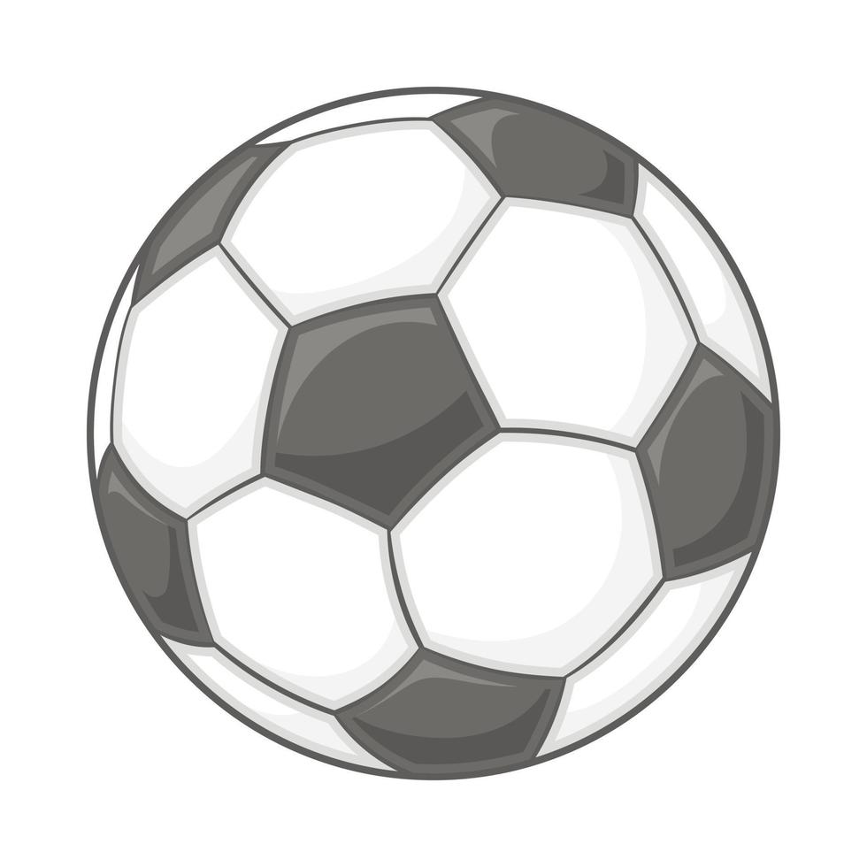 fotboll boll ikon, tecknad serie stil vektor