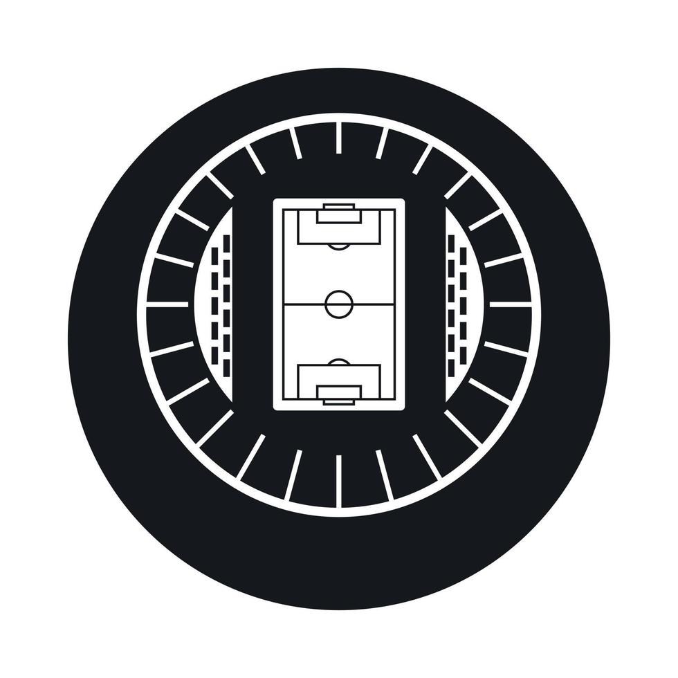runda stadion topp se ikon, enkel stil vektor