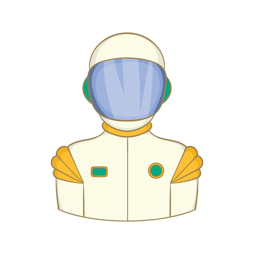 astronaut ikon, tecknad serie stil vektor