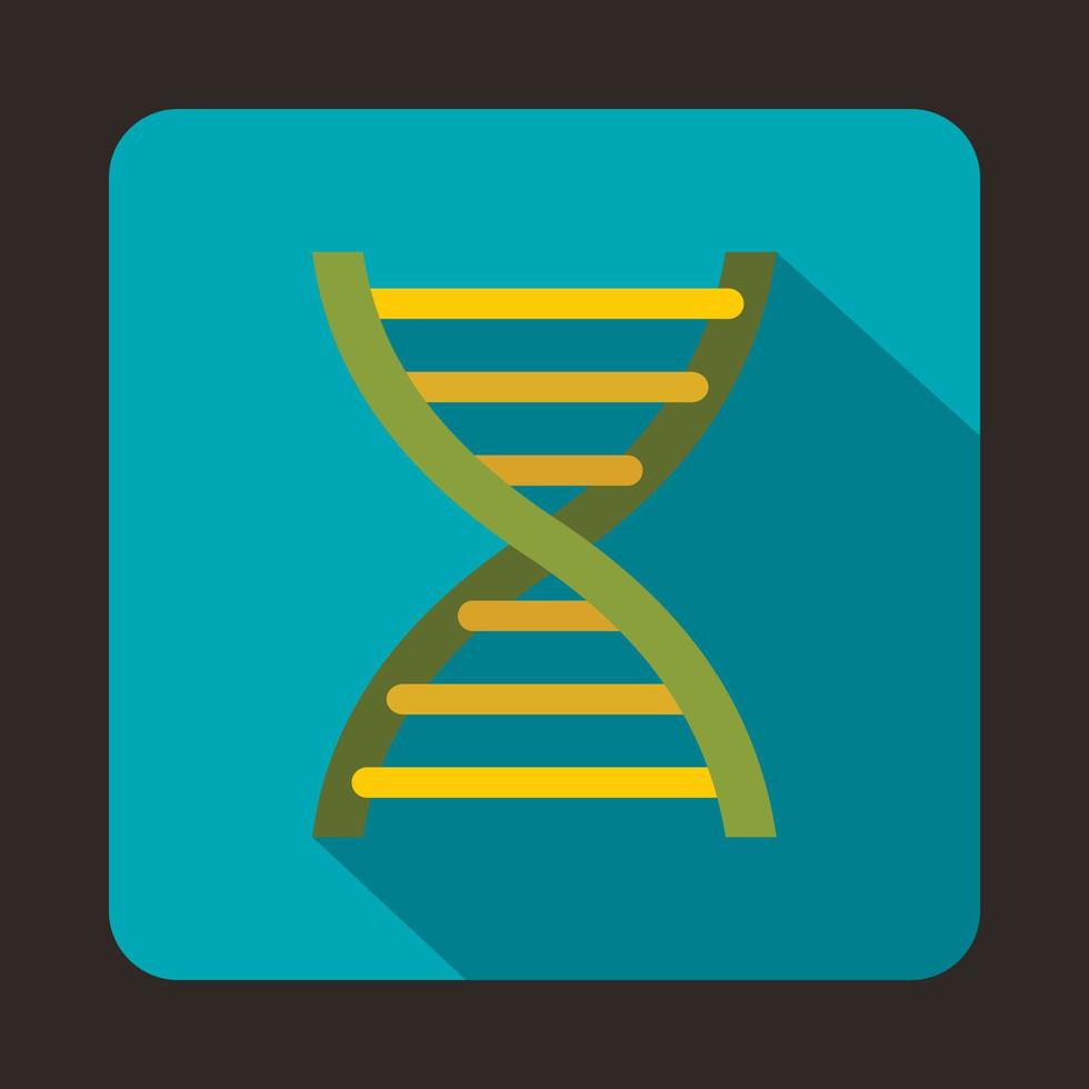 DNA-Symbol im flachen Stil vektor