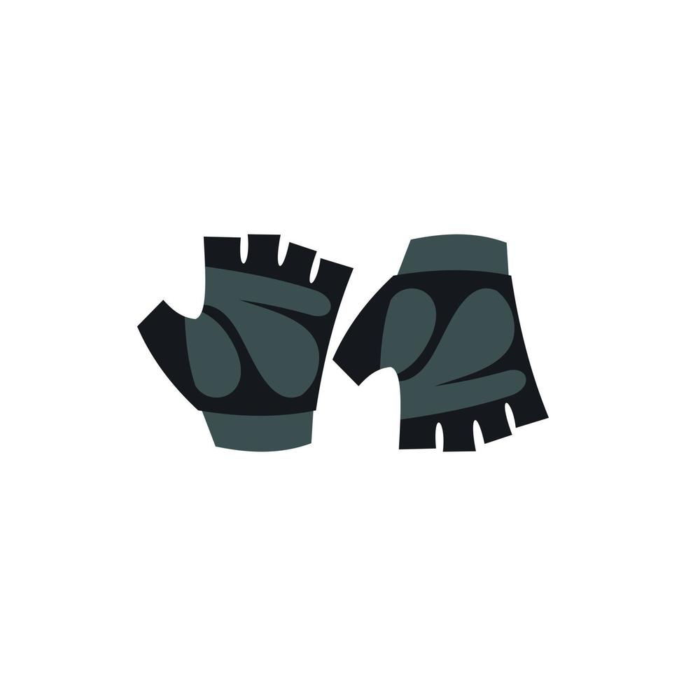 Handschuhe für Biker-Ikone, flacher Stil vektor