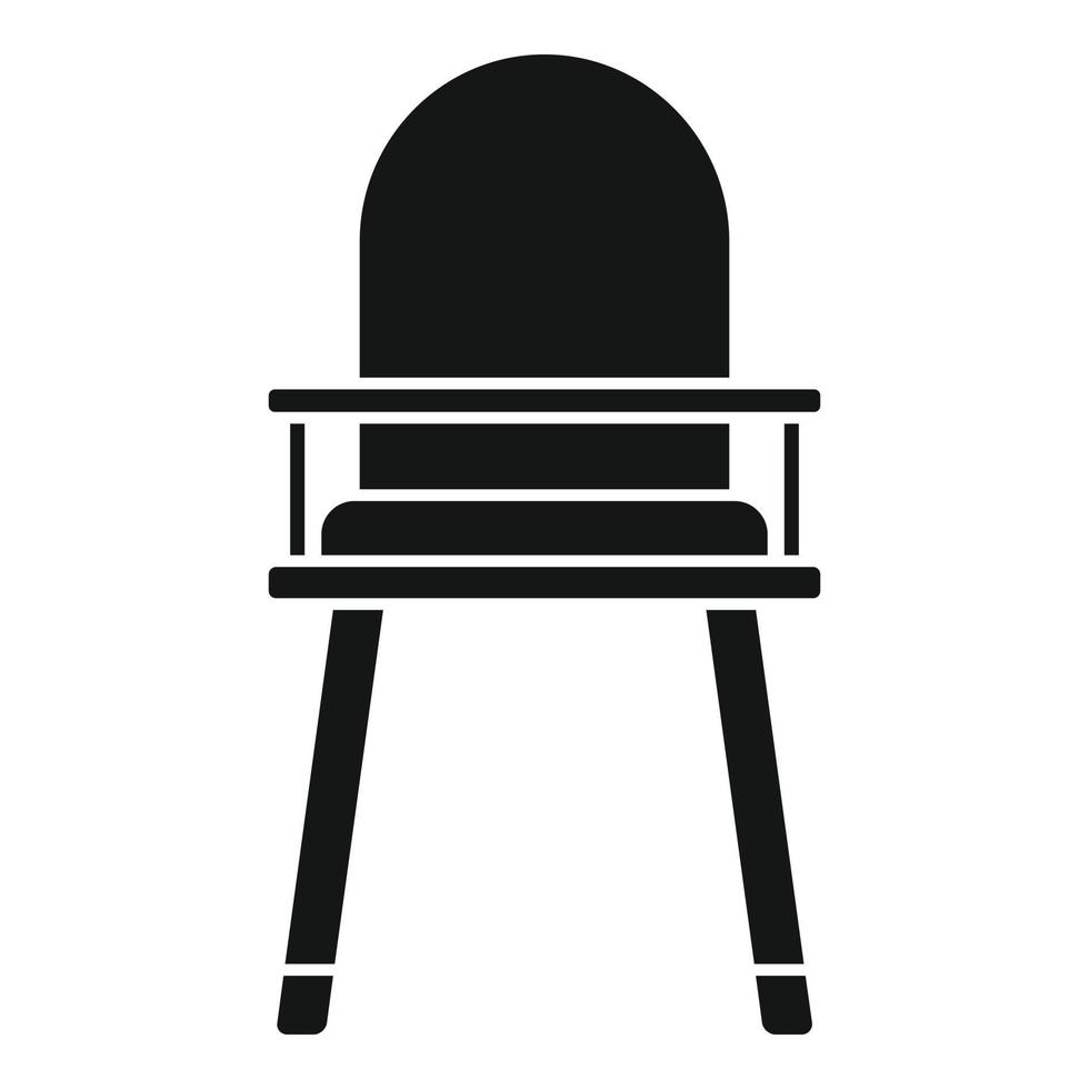 hög matning stol ikon, enkel stil vektor