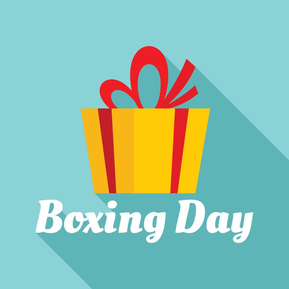 Box-Final-Day-Logo-Set, flacher Stil vektor