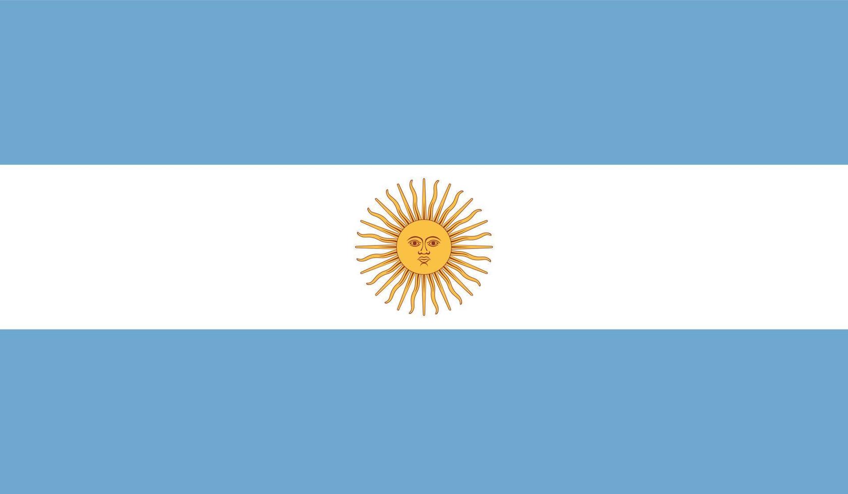 Bild der argentinischen Flagge vektor