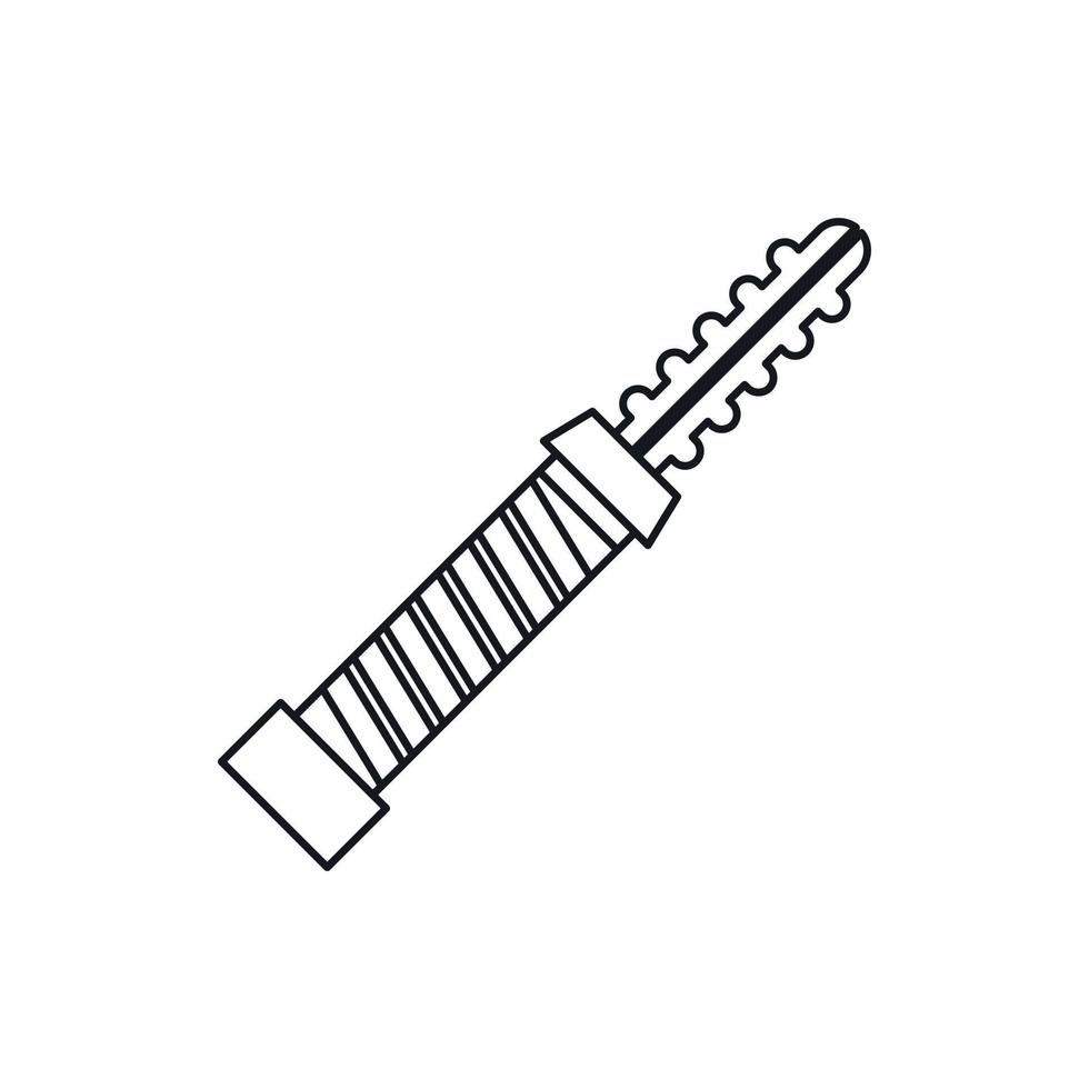 Symbol für elektronische Zigarettenpatrone, Umrissstil vektor