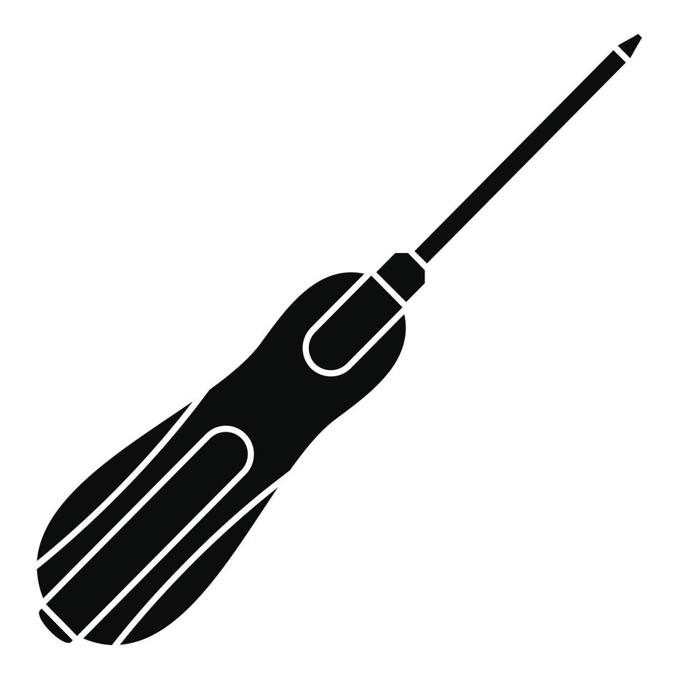 Schraubendreher-Symbol, einfacher Stil vektor