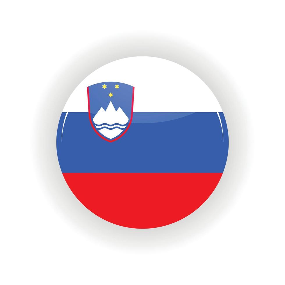 slovenien ikon cirkel vektor