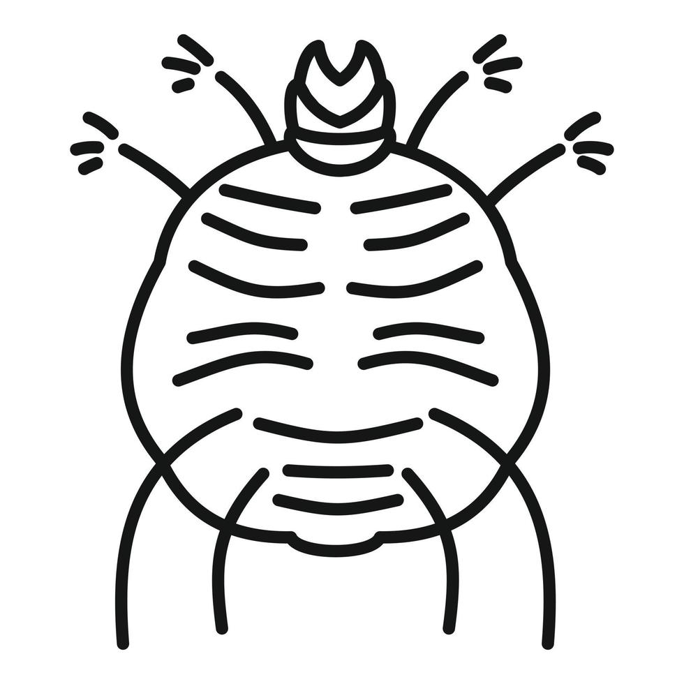 insekt ikon, översikt stil vektor