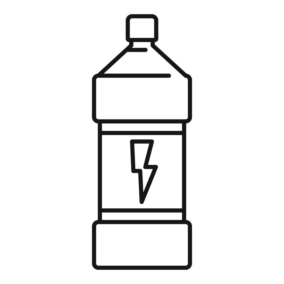 Sport-Energy-Drink-Symbol, Umrissstil vektor