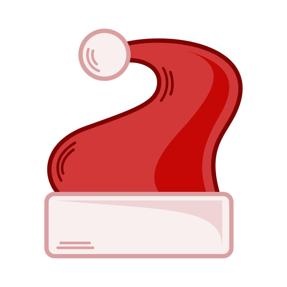 karikatur rote weihnachtsmütze illustration. eps 10-Vektor vektor