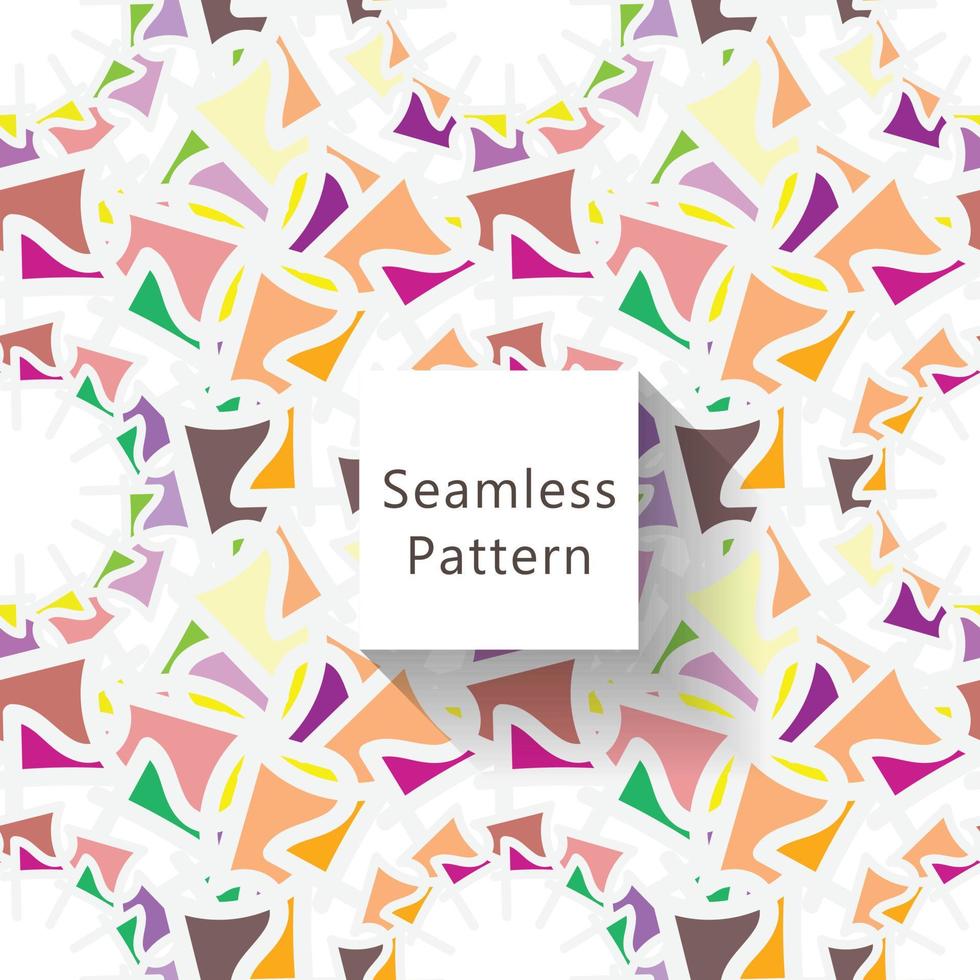 abstrakt sömlös mönster med geometrisk mönster. bakgrund, tapet, Hem textil- digital vektor och blomma formad mönster ny. de design kan vara Begagnade för Allt syften