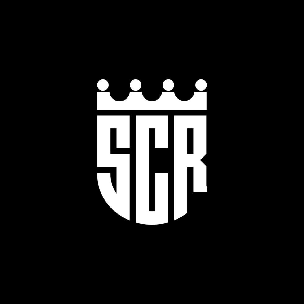 scr brev logotyp design i illustration. vektor logotyp, kalligrafi mönster för logotyp, affisch, inbjudan, etc.