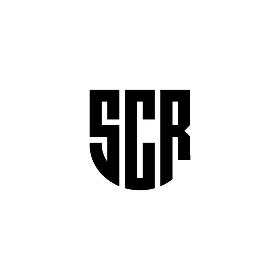 scr brev logotyp design i illustration. vektor logotyp, kalligrafi mönster för logotyp, affisch, inbjudan, etc.