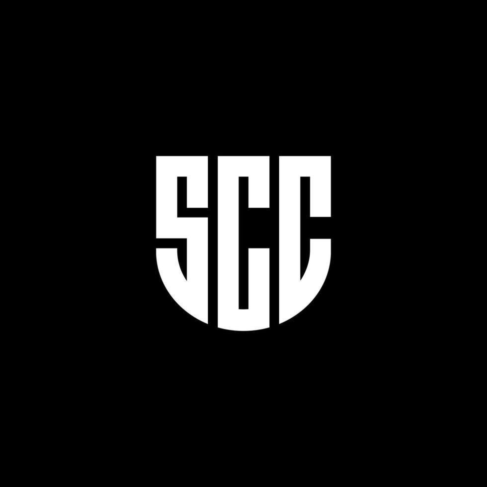 scc brev logotyp design i illustration. vektor logotyp, kalligrafi mönster för logotyp, affisch, inbjudan, etc.