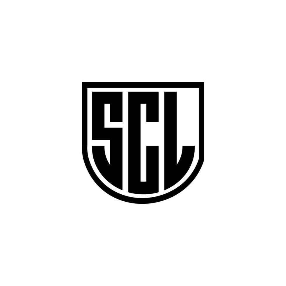scl-Brief-Logo-Design in Abbildung. Vektorlogo, Kalligrafie-Designs für Logo, Poster, Einladung usw. vektor