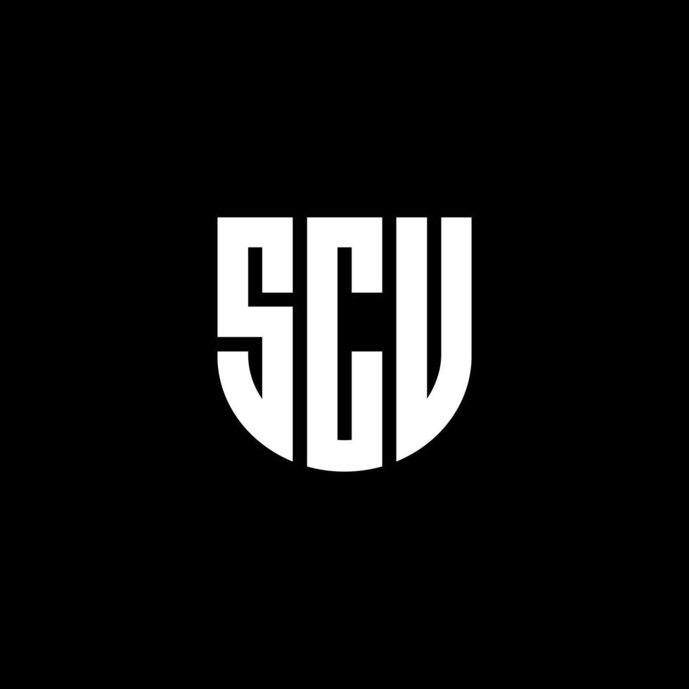 scu brev logotyp design i illustration. vektor logotyp, kalligrafi mönster för logotyp, affisch, inbjudan, etc.