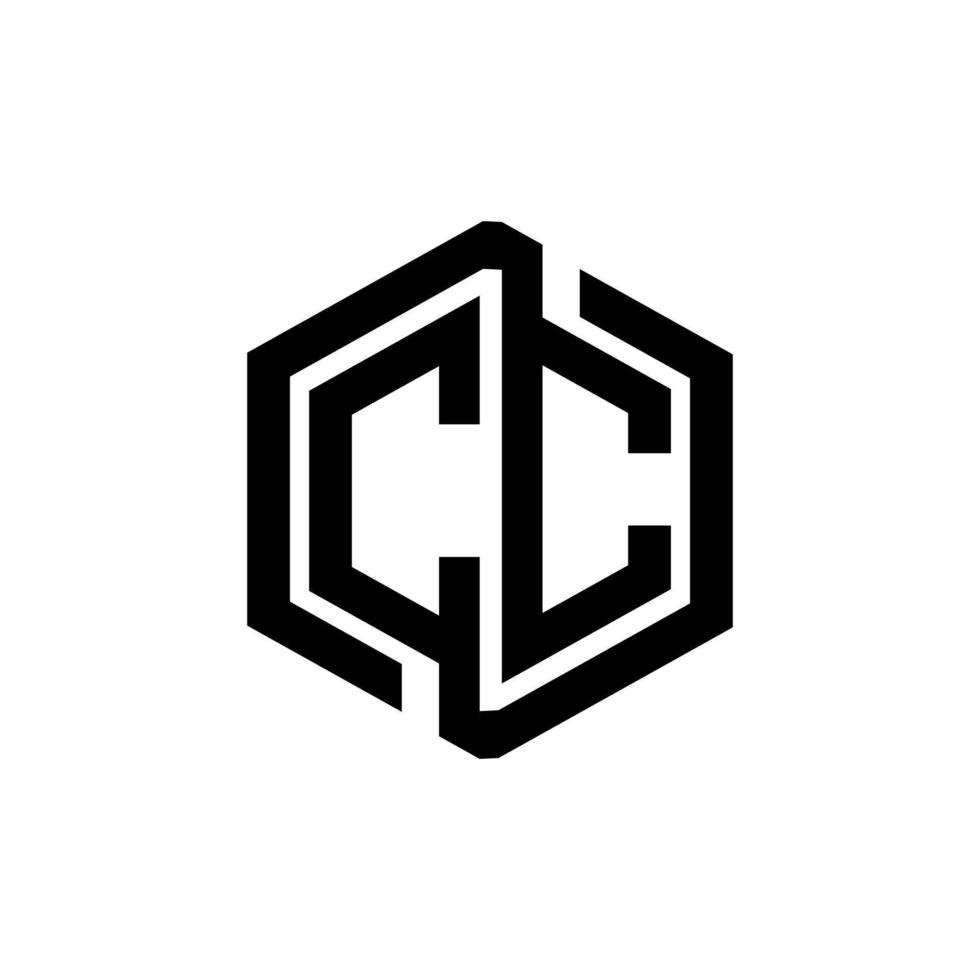 cc brev logotyp design i illustration. vektor logotyp, kalligrafi mönster för logotyp, affisch, inbjudan, etc.