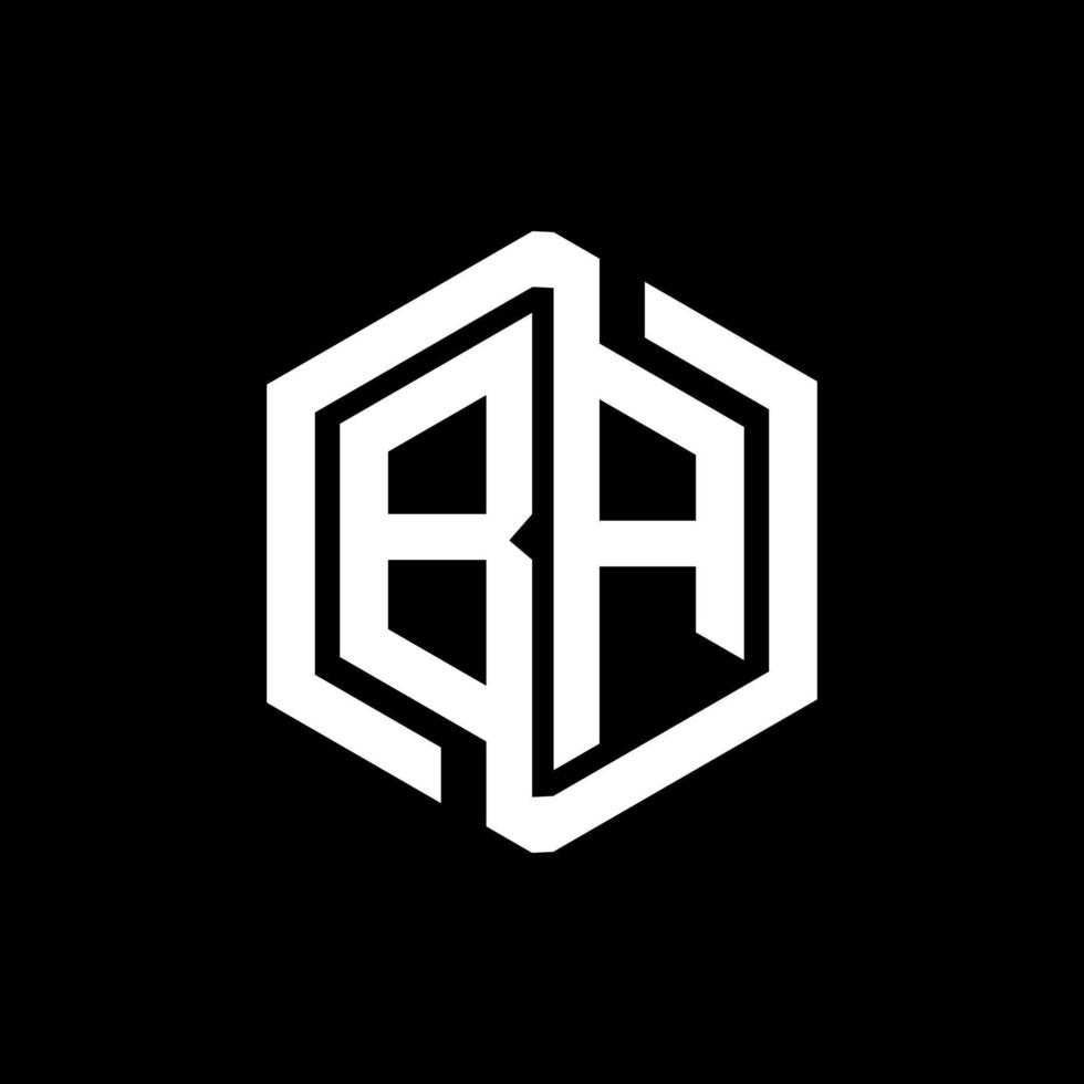 ba-Buchstaben-Logo-Design in Abbildung. Vektorlogo, Kalligrafie-Designs für Logo, Poster, Einladung usw. vektor