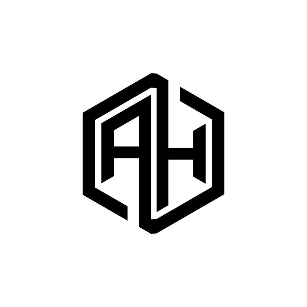 ah-Buchstaben-Logo-Design in Abbildung. Vektorlogo, Kalligrafie-Designs für Logo, Poster, Einladung usw. vektor
