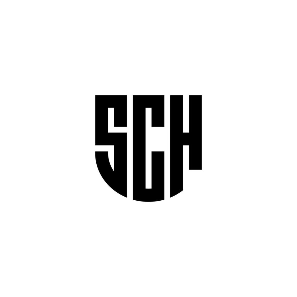 sch brev logotyp design i illustration. vektor logotyp, kalligrafi mönster för logotyp, affisch, inbjudan, etc.