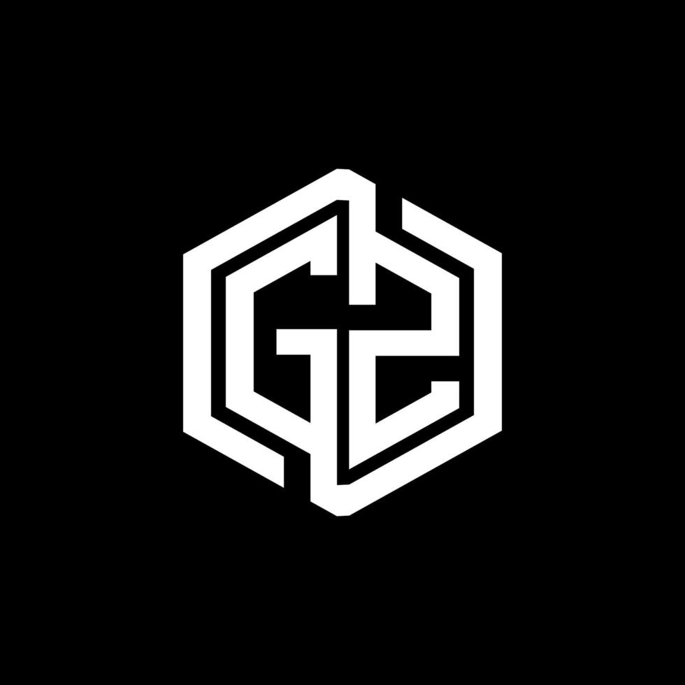 gz-Buchstaben-Logo-Design in Abbildung. Vektorlogo, Kalligrafie-Designs für Logo, Poster, Einladung usw. vektor