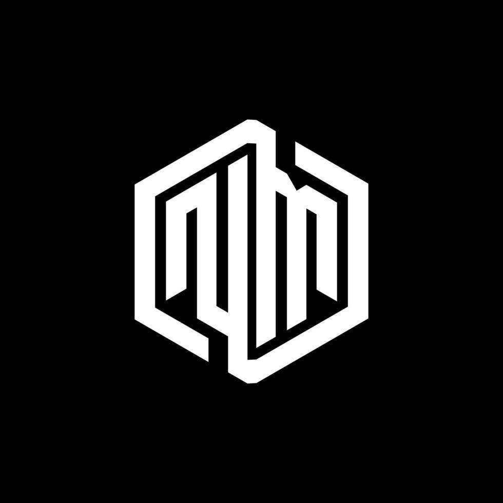 nm-Buchstaben-Logo-Design in Abbildung. Vektorlogo, Kalligrafie-Designs für Logo, Poster, Einladung usw. vektor