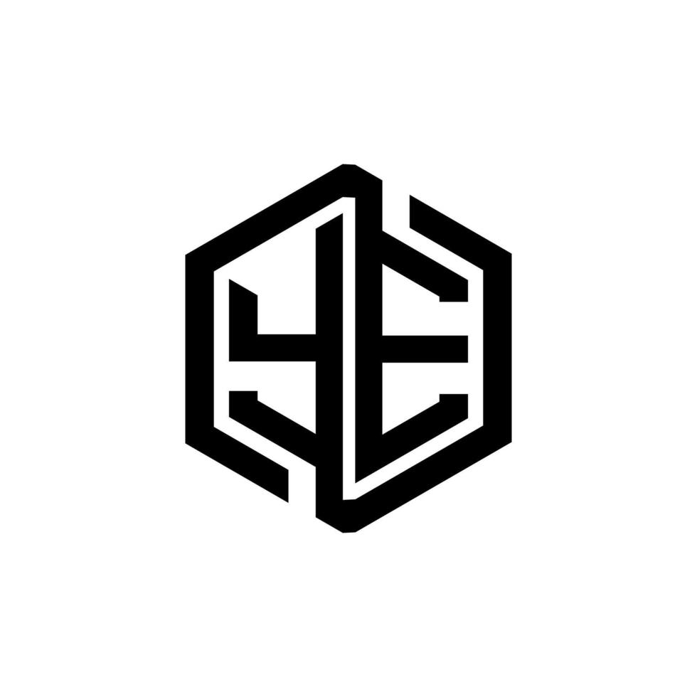 YE-Brief-Logo-Design in Abbildung. Vektorlogo, Kalligrafie-Designs für Logo, Poster, Einladung usw. vektor