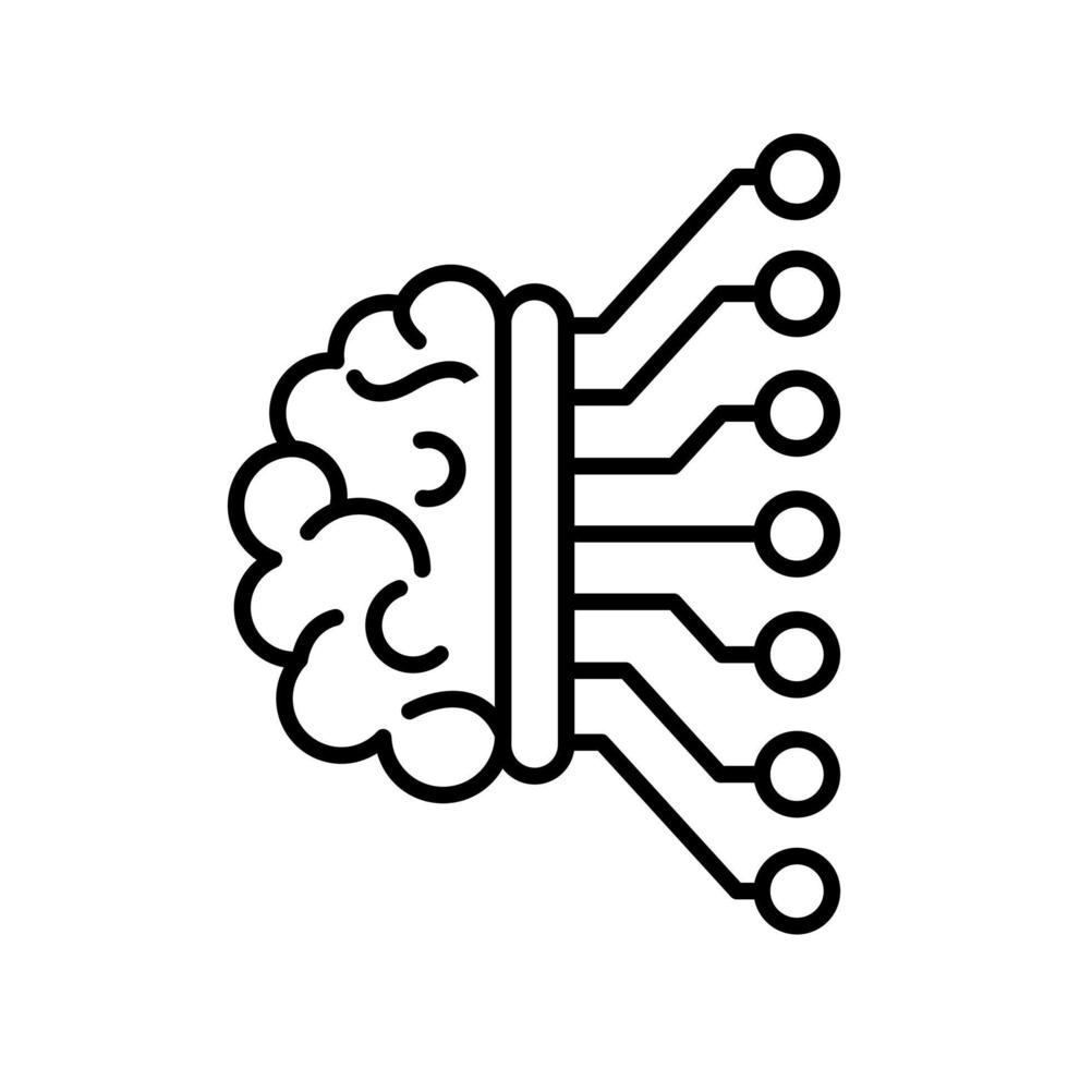 Vektorsymbol für maschinelles Lernen vektor