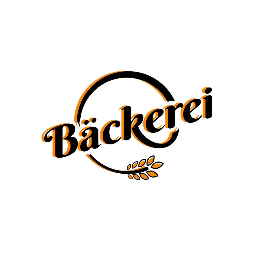 einfacher bäckerei logo design kreis abzeichen vektor für lebensmitteletikett aufkleber vorlage idee