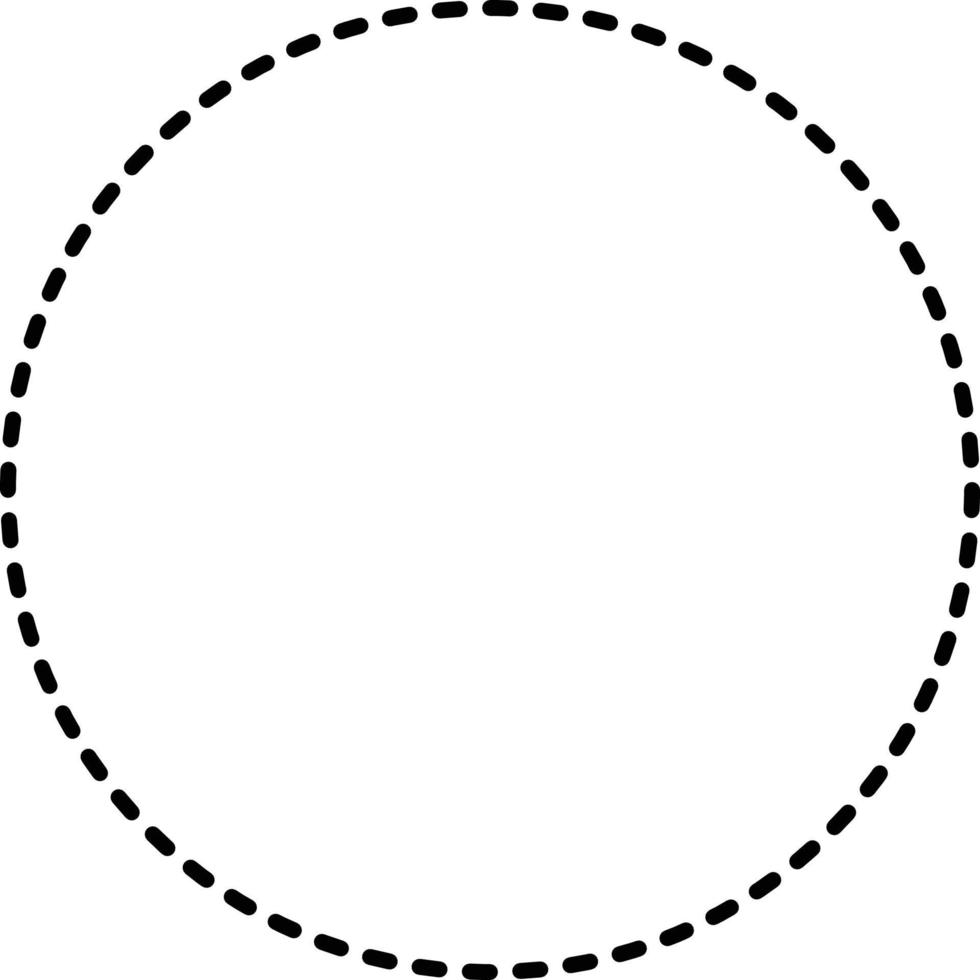 prickad cirkulär ram lämplig för grafisk Arbetar, mallar och klämma konst vektor