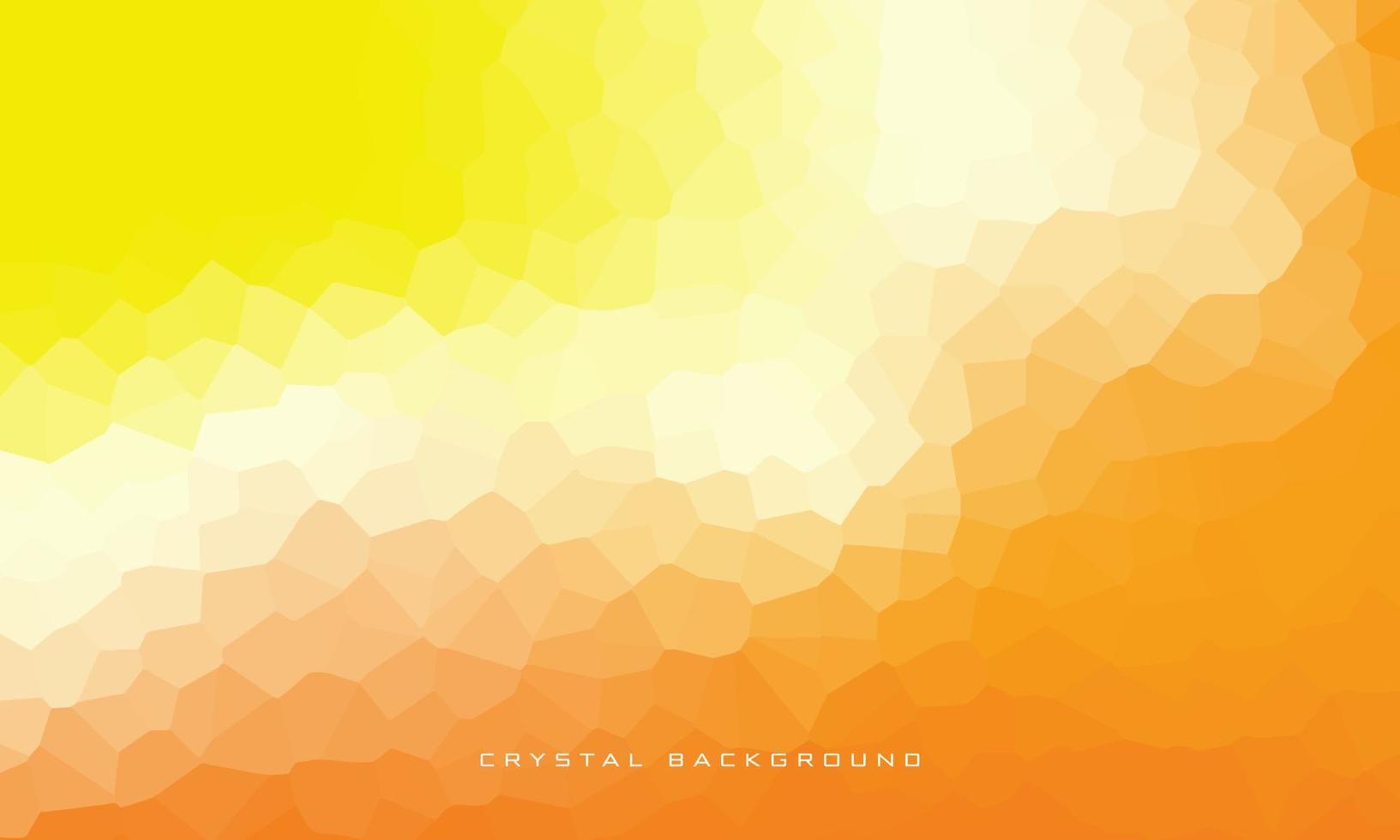 Farbverlauf Kristallhintergrund mit gelber Dominanz. eps10-Vektordesign vektor