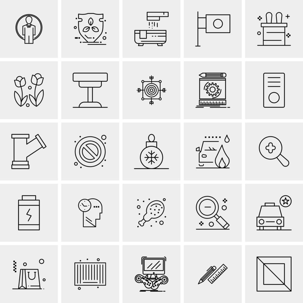 25 universelle Business-Icons Vektor kreative Icon-Illustration zur Verwendung in Web- und Mobilprojekten