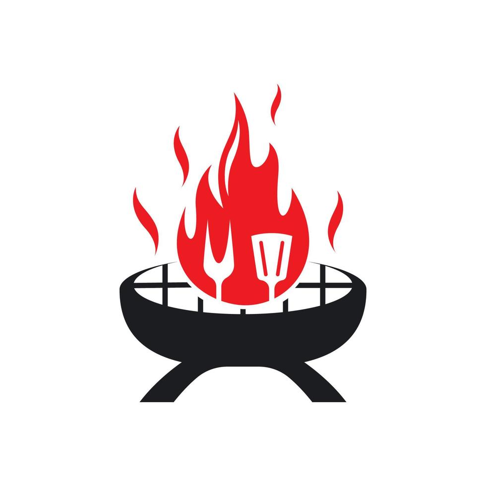 varm grill logotyp bilder illustration vektor