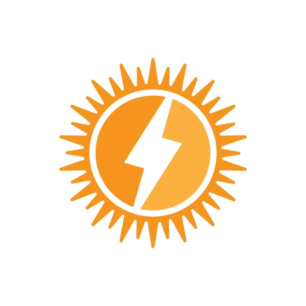 solenergi logotyp bilder illustration vektor