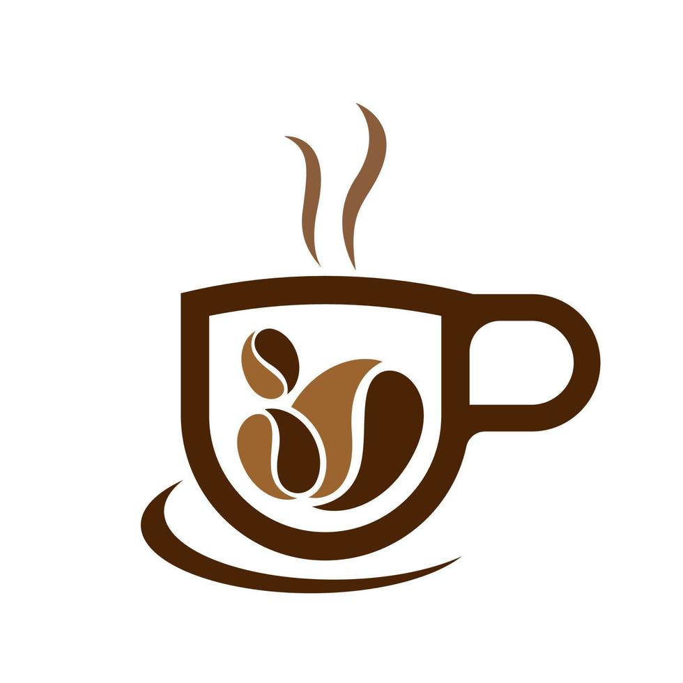 kaffekopp logotyp bilder vektor