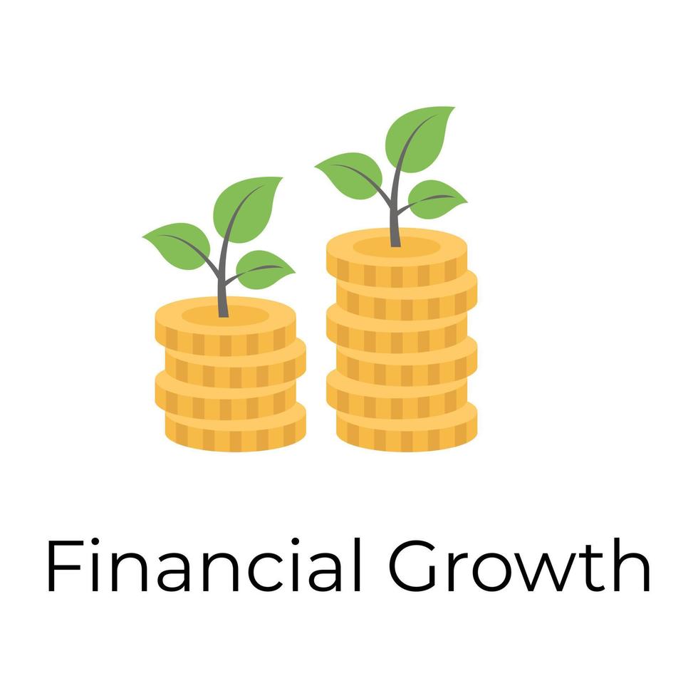 trendiges finanzielles Wachstum vektor