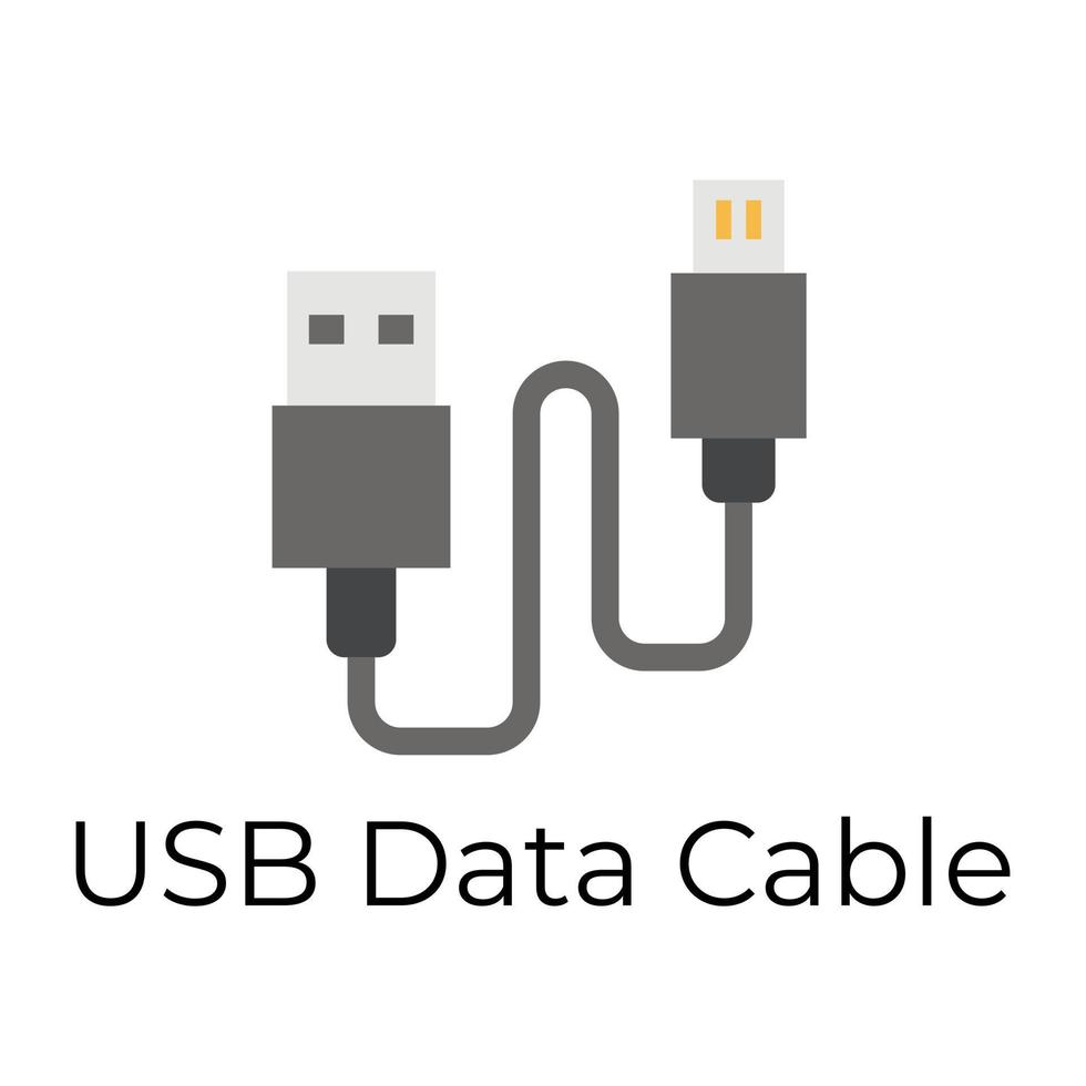 trendig uSB kabel- vektor