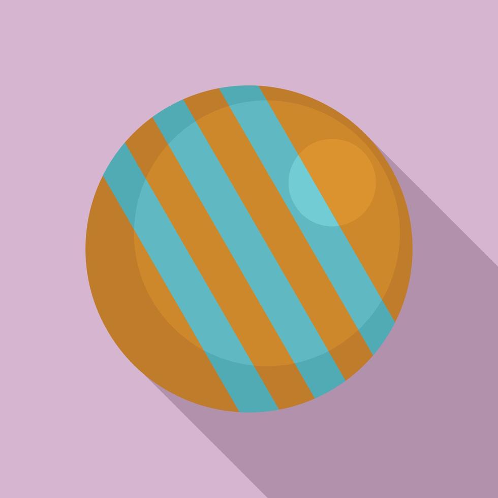 Krocketball-Symbol, flacher Stil vektor