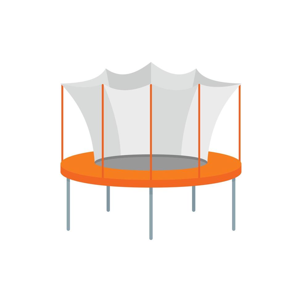 unge trampolin ikon, platt stil vektor