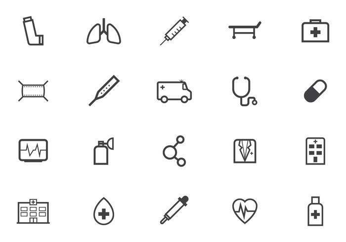 Free Medical Icon Vector Pack