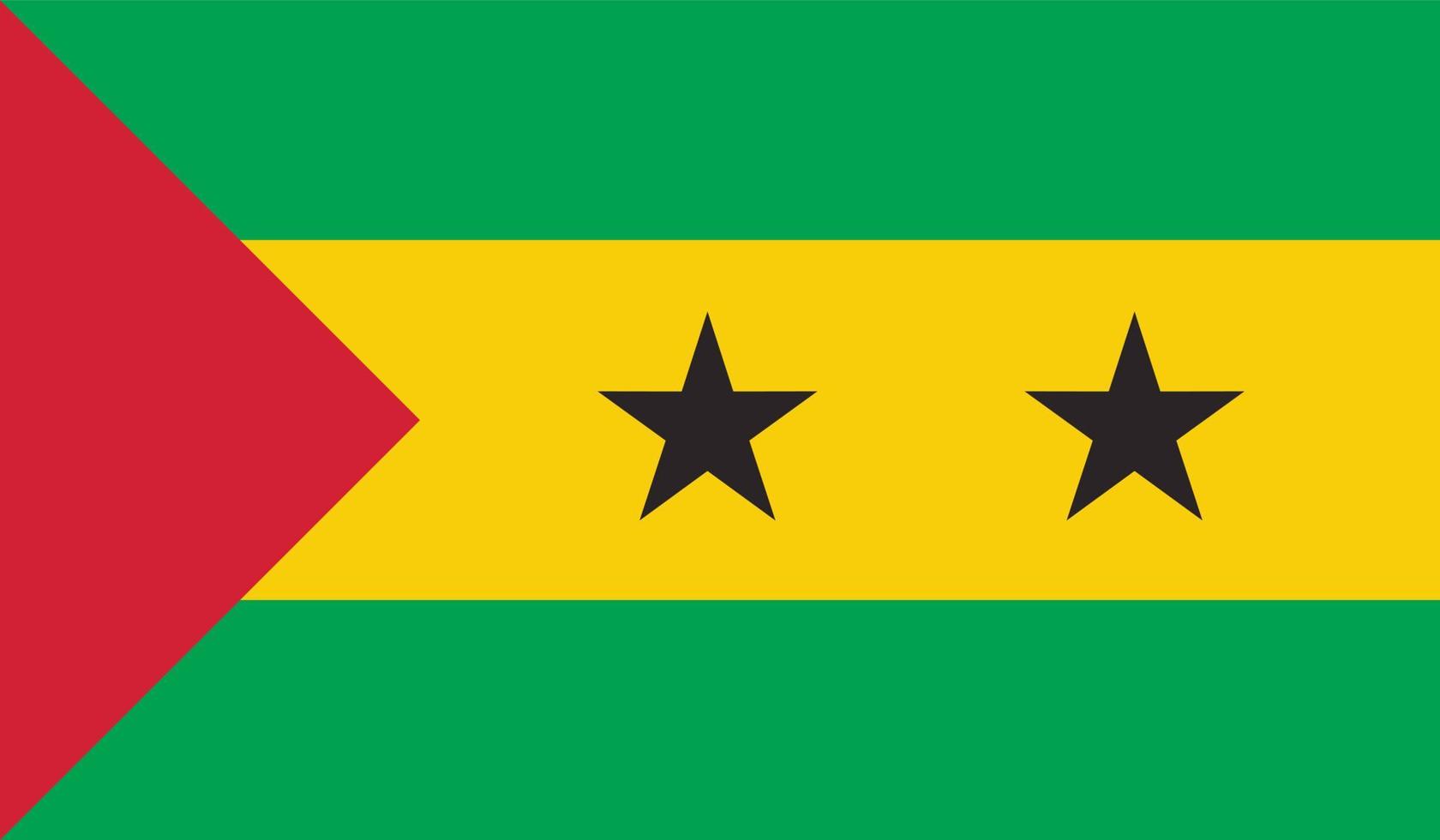 Flaggenbild von Sao Tome und Principe vektor