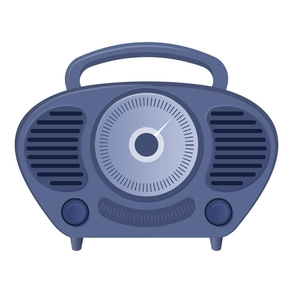 Vintage-Radio-Symbol, Cartoon-Stil vektor