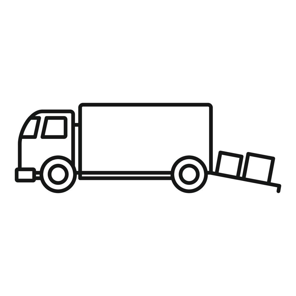 Lagerwagen-Symbol, Umrissstil vektor