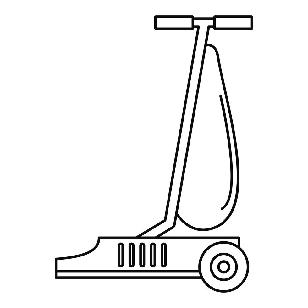 Symbol für kommerziellen Staubsauger, Umrissstil vektor