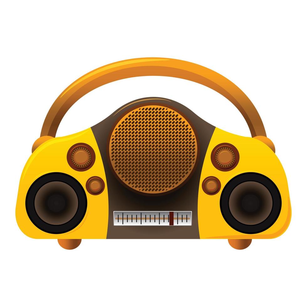 Boombox-Radio-Symbol, Cartoon-Stil vektor