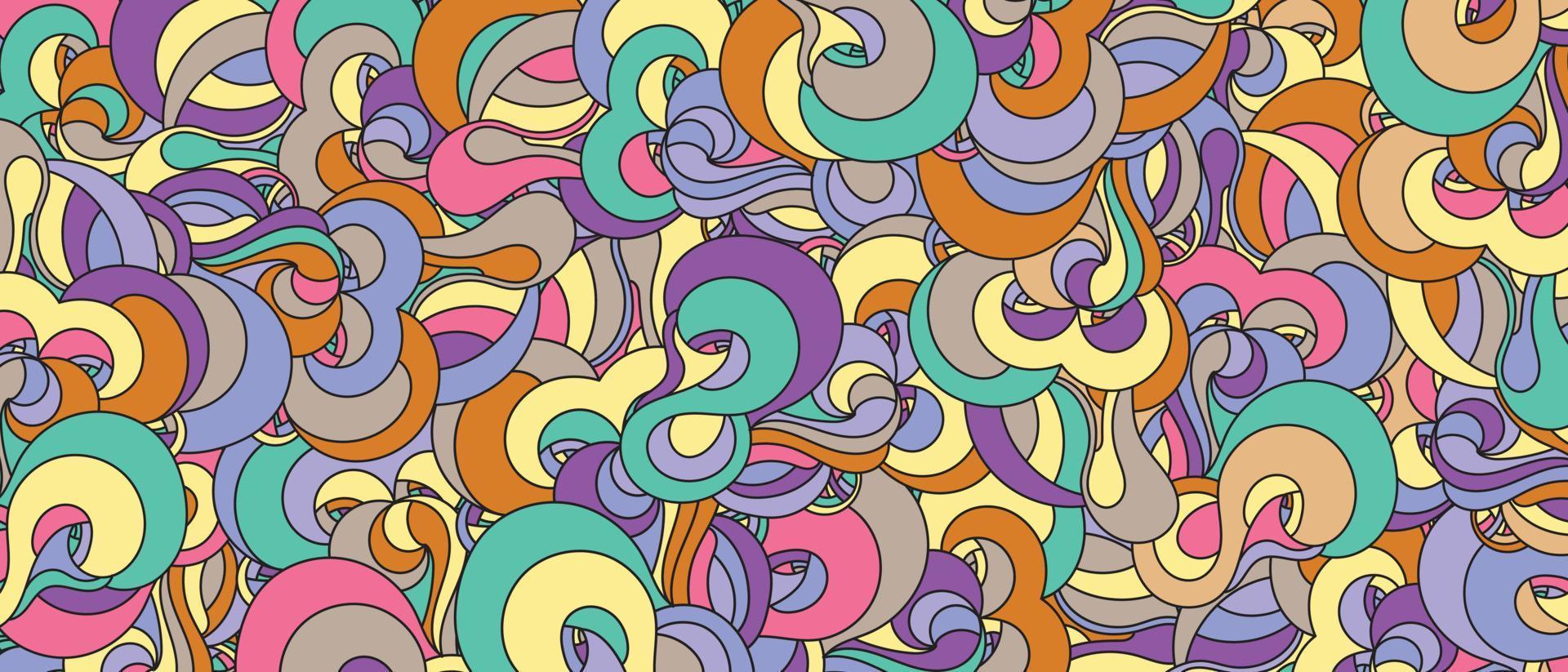 abstrakt blommig färgrik mönster bakgrund vektor illustration