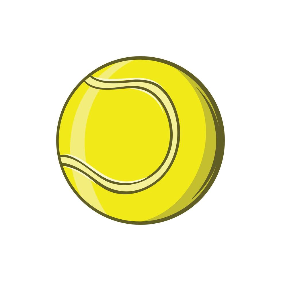 Tennisball-Symbol, Cartoon-Stil vektor