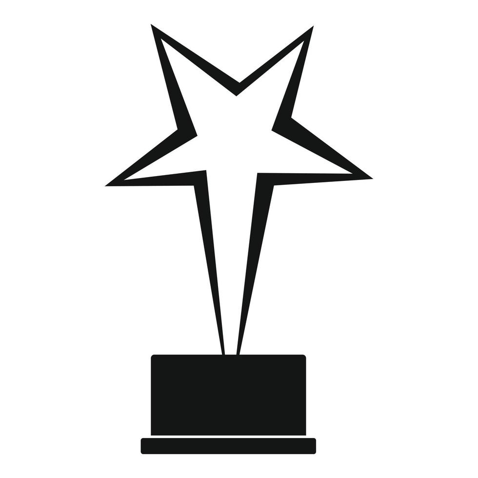 Star-Award-Icon-Vektor einfach vektor