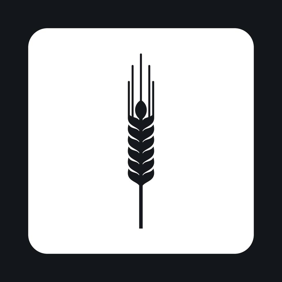 Weizenährchen-Symbol, einfacher Stil vektor