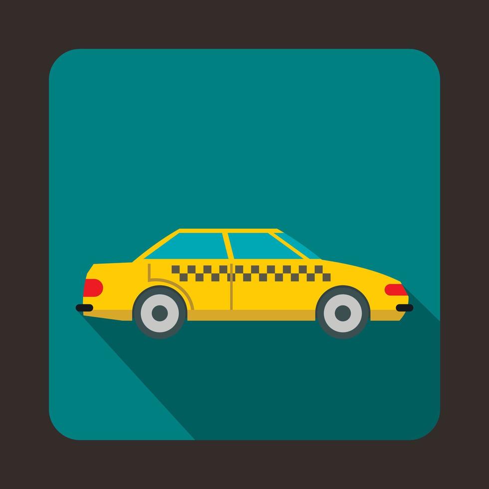 taxi ikon, platt stil vektor